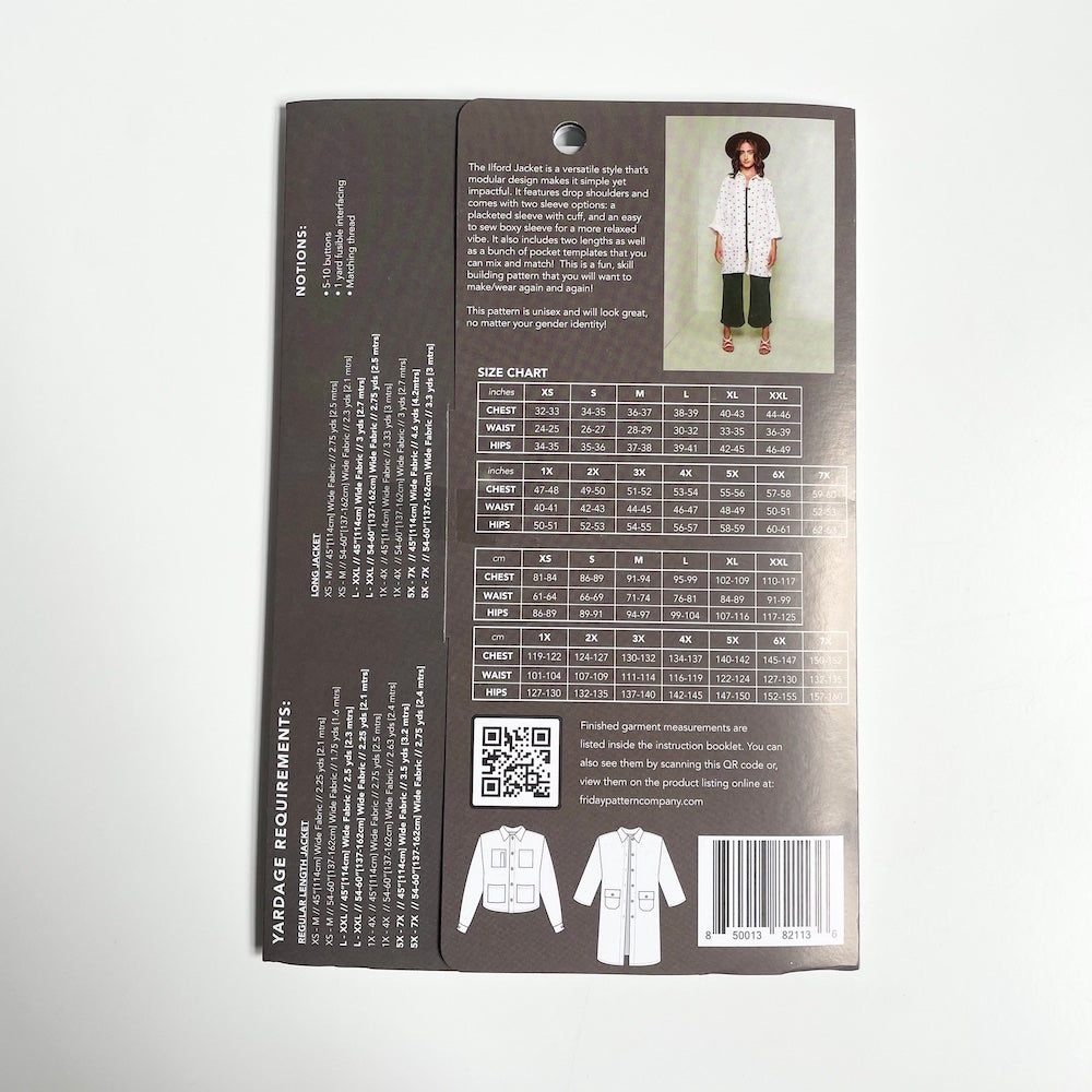 Friday Pattern Company The Ilford Jacket Bolt & Spool