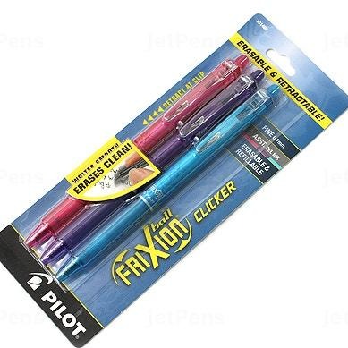 frixion heat sensitive pen pack of three