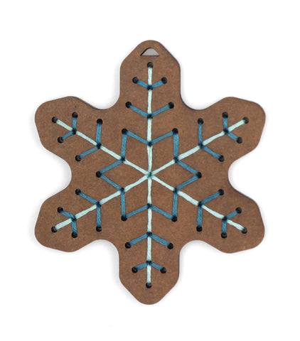 Kiriki Press : Stitched Ornament Kit - Gingerbread Flake