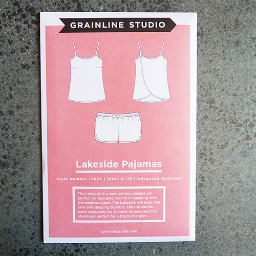 grainline studio lakside pajama set sewing pattern