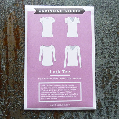 grainline lark tee sewing pattern