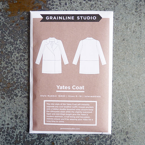 grainline studio yates coat sewing pattern