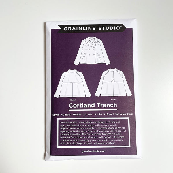 Grainline Studio : Cortland Trench Extended Sizing