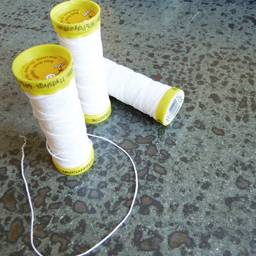 gutermann white elastic thread