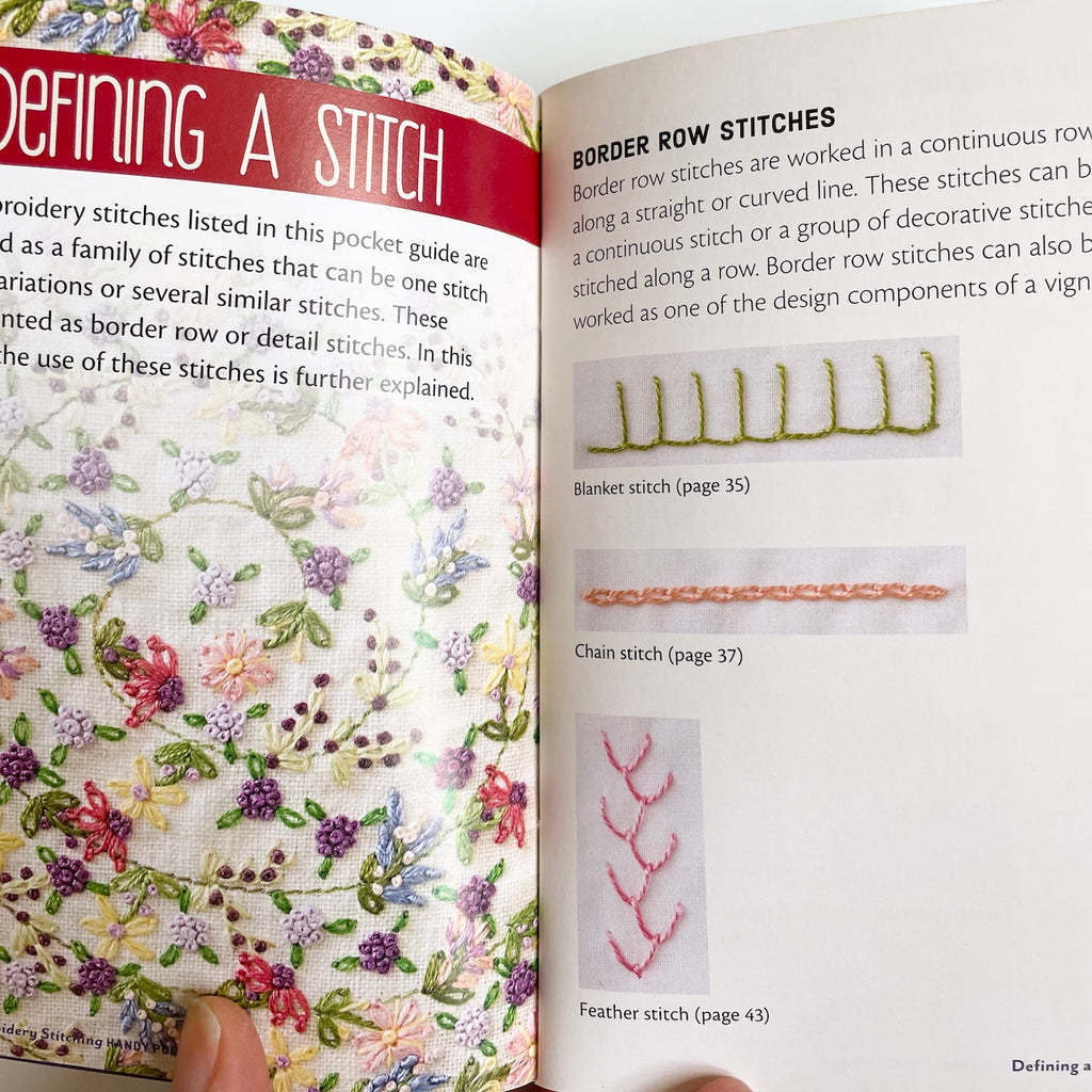 Embroidery Books - Embroidery Stitching Handy Pocket Guide