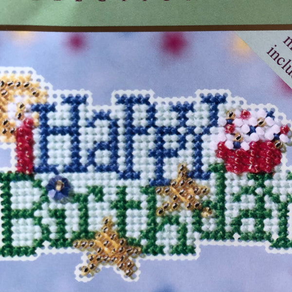 Mill Hill Cross Stitch Kit: Happy Birthday Magnet