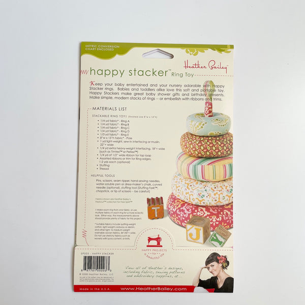 Heather Bailey Patterns : Happy Stacker Ring Toy