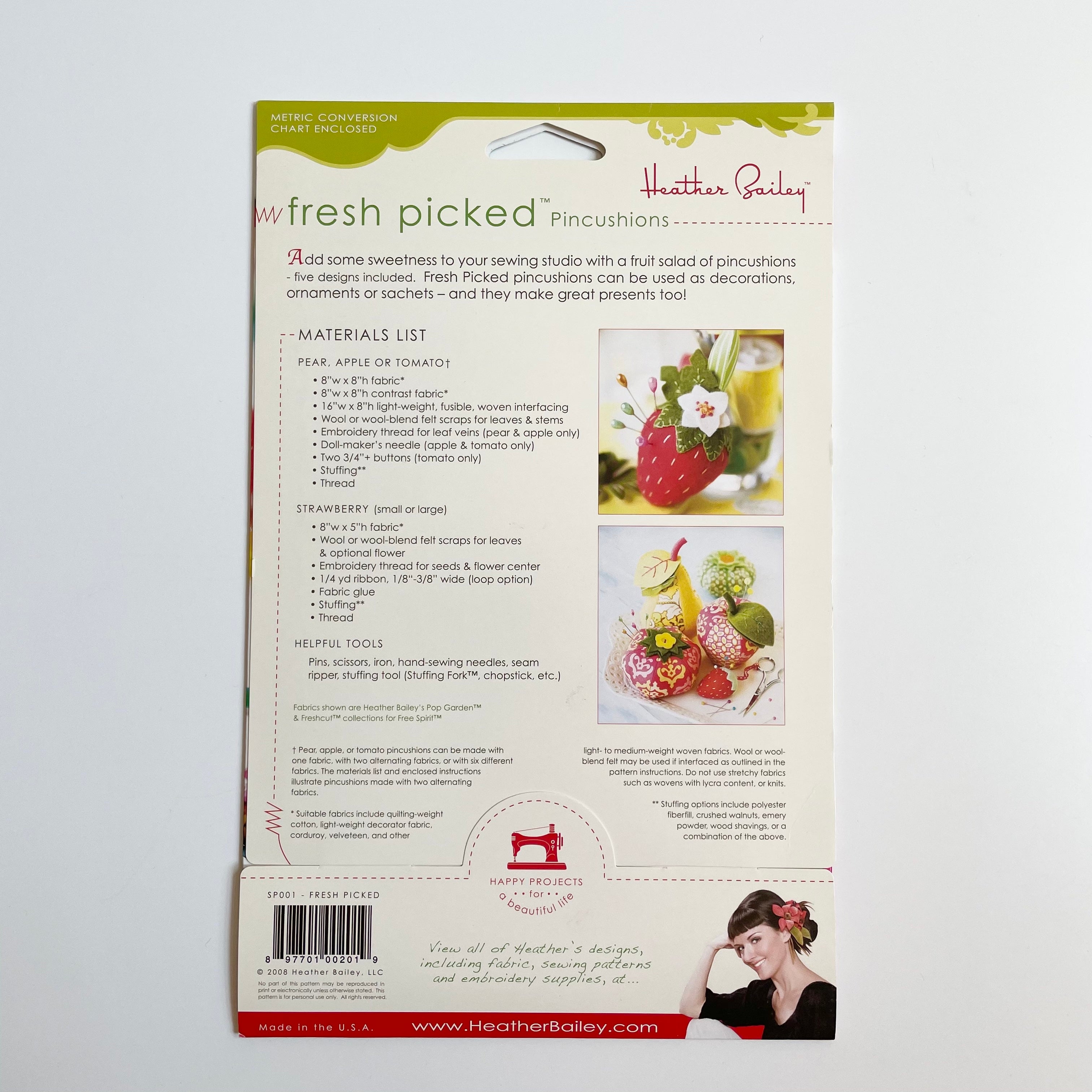 Heather Bailey Patterns : Fresh Picked Pincushions