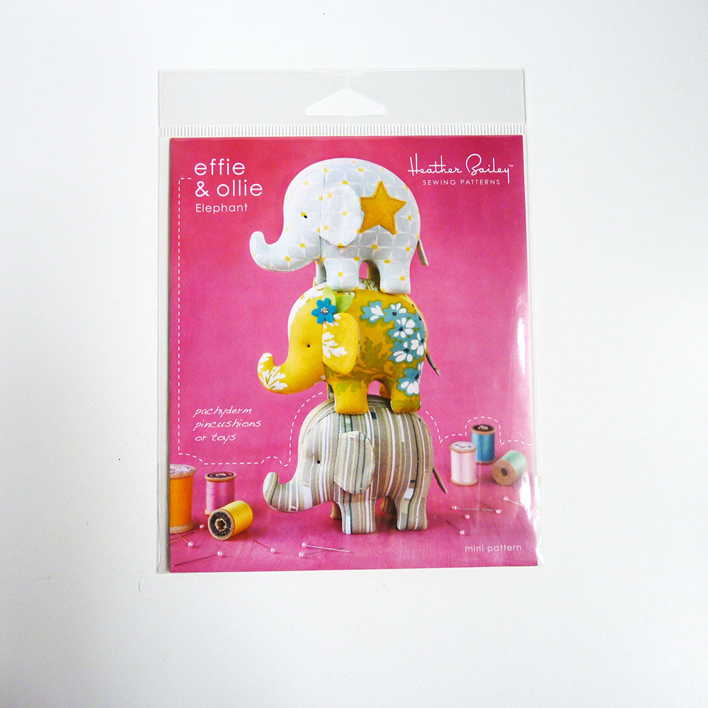 Heather Bailey Patterns : Effie & Ollie Elephant