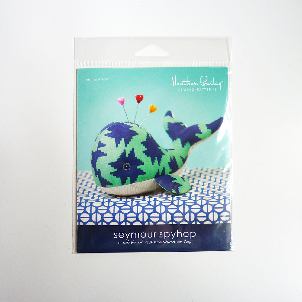 Heather Bailey Patterns : Seymour Spyhop whale pincushion