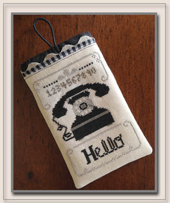Counted Cross Stitch Pattern: Hello Phone Case