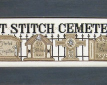 Counted Cross Stitch Pattern: Last Stitch Cemetery