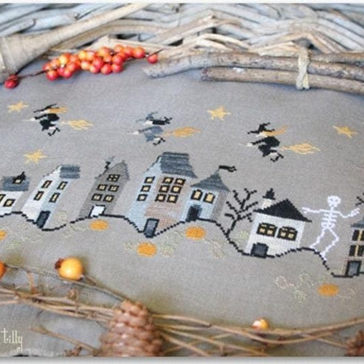Counted Cross Stitch Pattern: Halloween Town