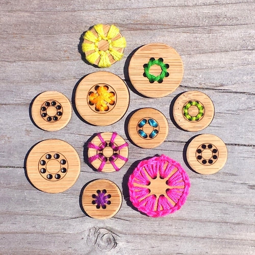 Stitchable Wonky Bamboo Buttons