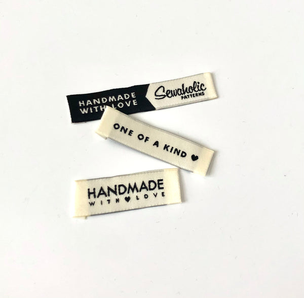 Woven Garment Label : Handmade with Love - Sewaholic