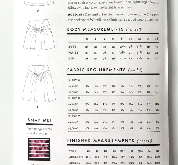 Sewaholic Patterns : Crescent Skirt
