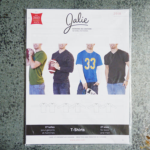 Jalie Sewing Patterns : T-Shirts men boy sewing pattern