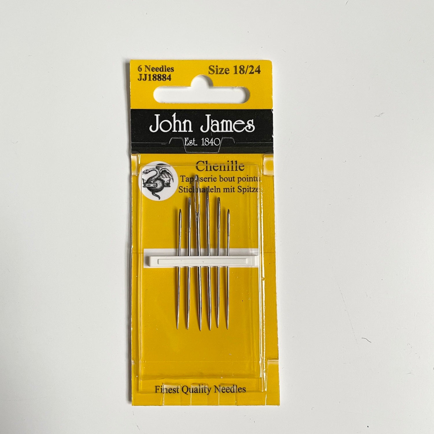 John James : Chenille Needles - size 18/24 – Bolt & Spool