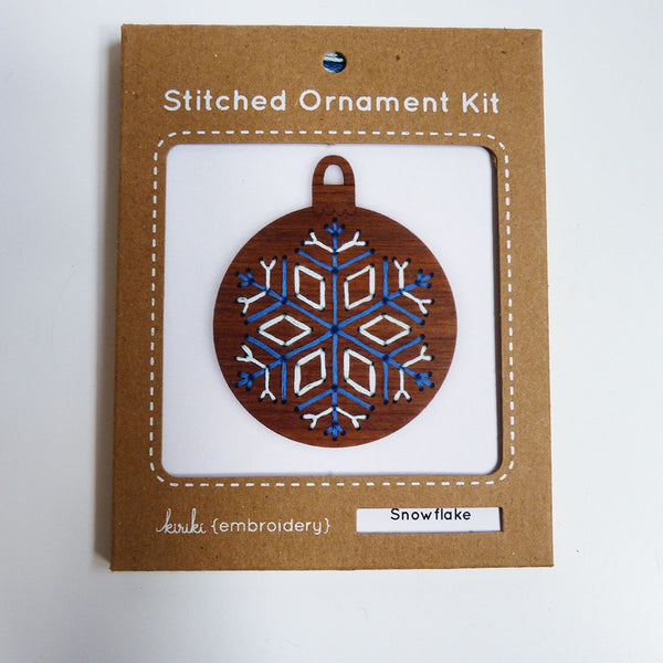 Kiriki Press : Stitched Ornament Kit - Snowflake