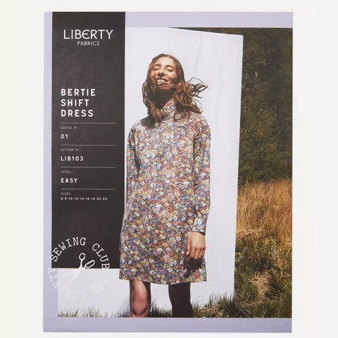 Bertie Shift Dress Sewing Pattern by Liberty Fabrics