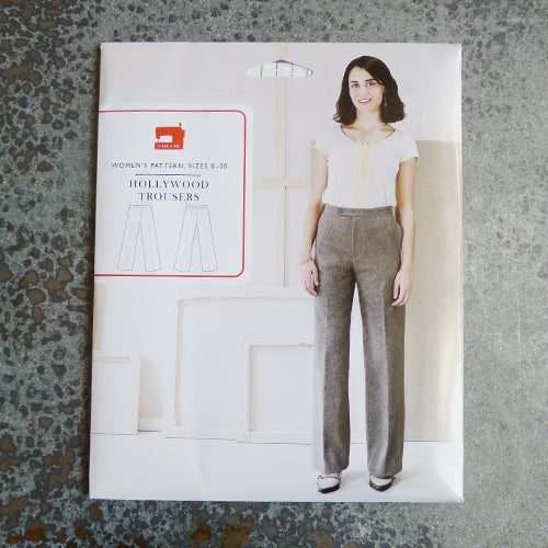 liesl and co hollywood lined trousers pants sewing pattern