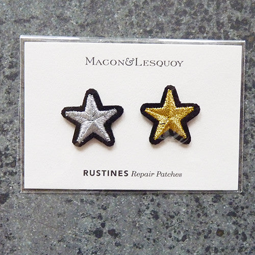 macon lesquoy iron on repair patch star