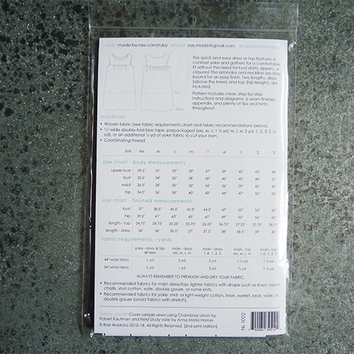 Made by Rae : Ruby Top & Dress – Bolt & Spool