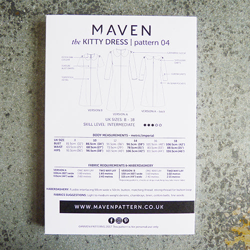 maven sewing patterns kitty dress