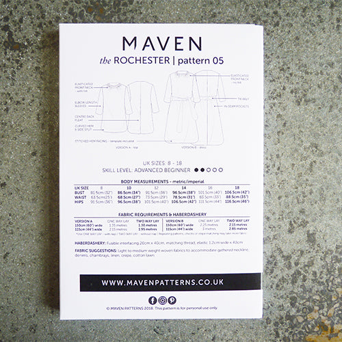 maven sewing patterns rochester blouse and dress
