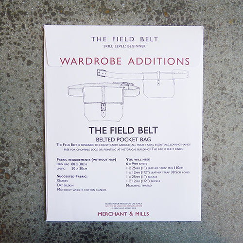 The Field Belt Pattern - Merchant & Mills  Merchant and mills, Belt, Pdf  sewing patterns