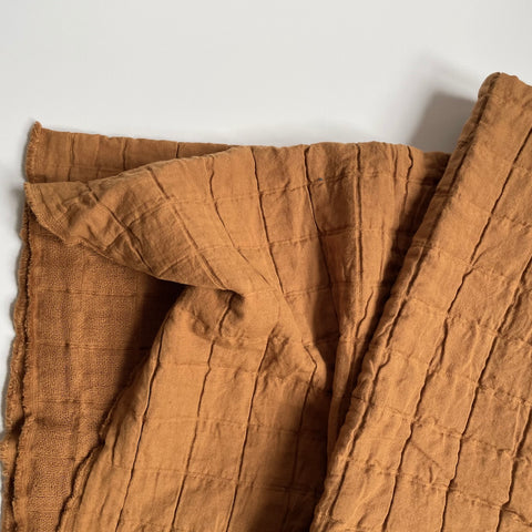 Merchant & Mills Fabric : Cotton Square Jacquard - Rasai Orange
