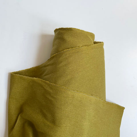 Merchant & Mills Fabric : Flax / Cotton Dry Oilskin - Olivine