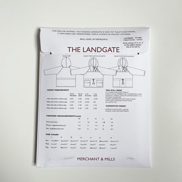 Merchant & Mills Pattern : Landgate Jacket