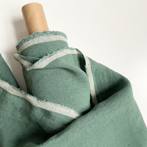 Merchant & Mills Fabric : European Linen - Chalk Green