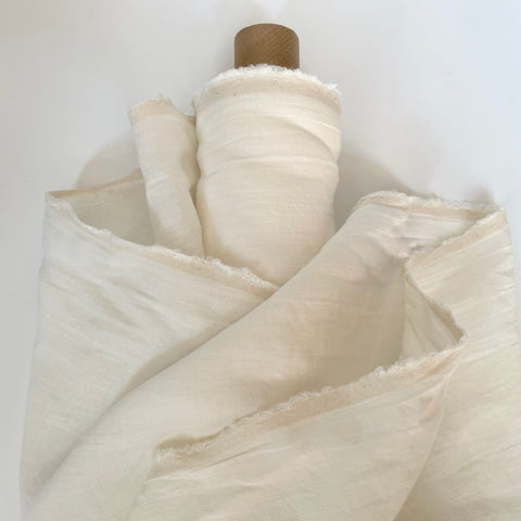 Merchant & Mills Fabric : Tumbled Linen - Warm White