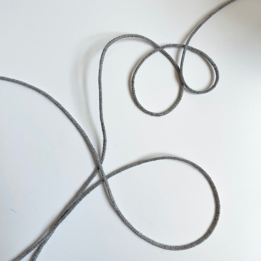 Merchant & Mills Notions : Recycled Cotton Elastic - Grey Marl