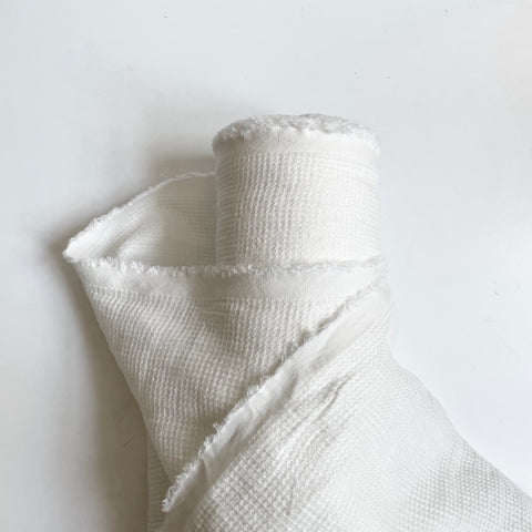 Merchant & Mills Fabric : Linen Waffle Weave - Milk