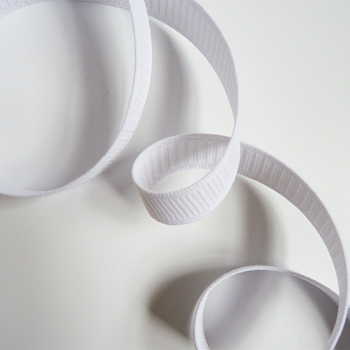 Elastic : White Non-Roll 1" 1 inch