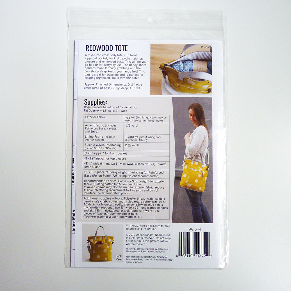 Noodlehead Patterns : Redwood Tote