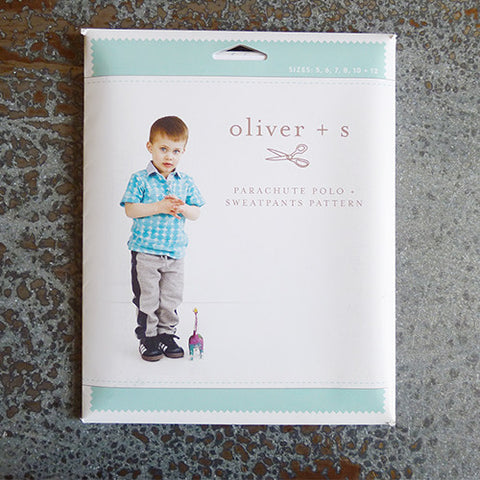 oliver and s parachute polo shirt and sweatpants sewing pattern