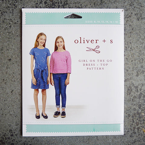 oliver and s girl on the go tee shirt dress sewing pattern