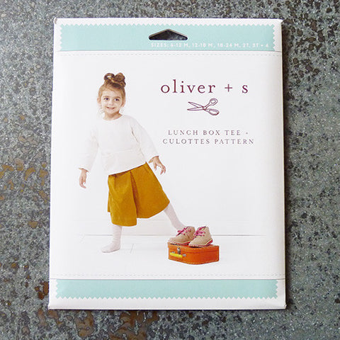 oliver and s sewing pattern lunch box tee and culottes