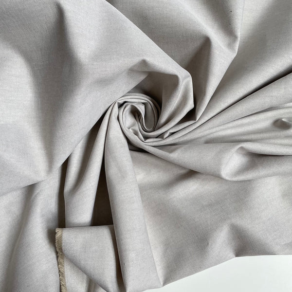 Cotton Oxford Shirting - Gray