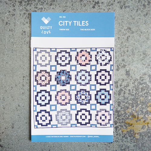 quilty love city tiles quilt sewing pattern