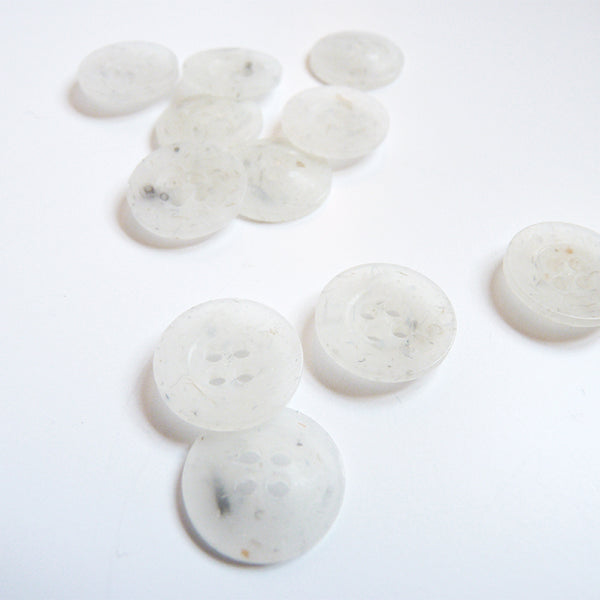 Recycled Plastic Button - Natural