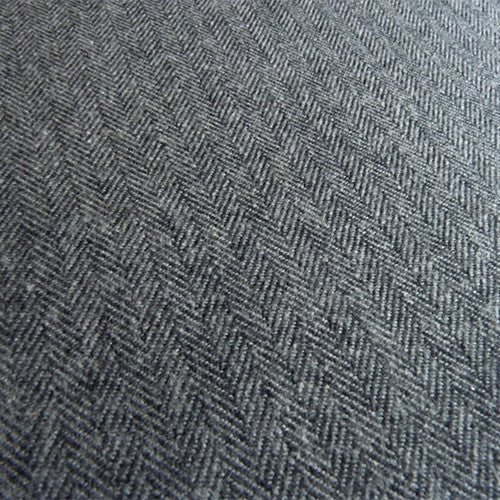 robert kaufman herringbone shetland flannel jet gray