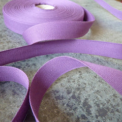 Wide Tight Weave Cotton Ribbon - Plum : Studio Carta