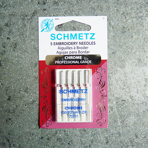 Schmetz Chrome Embroidery - 75/11