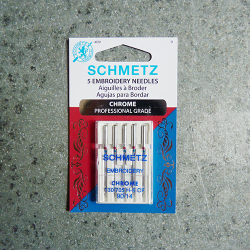 Schmetz Chrome Sewing Machine Needles : Embroidery