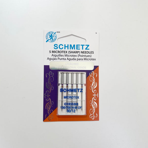 Schmetz Chrome Sewing Machine Needles : Microtex